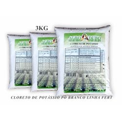 Fertilizante Cloreto De Potássio Ferti Purificado 3Kg (kcl)