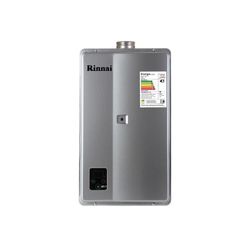 Aquecedor de Água a Gás GN Rinnai Digital 32,5L/min Prata E33